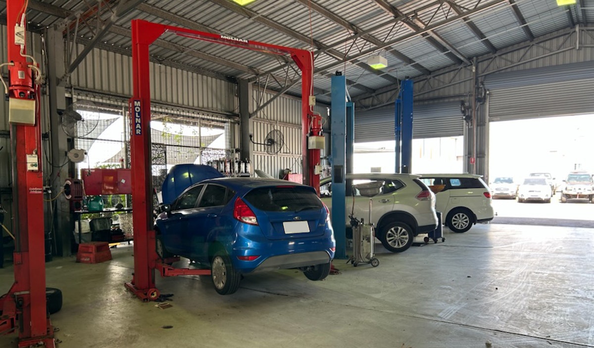 Palmerston Car Service Workshop Interior